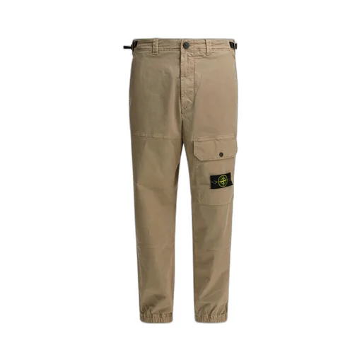 Stone Island Logo Patch Loose Fit Pants