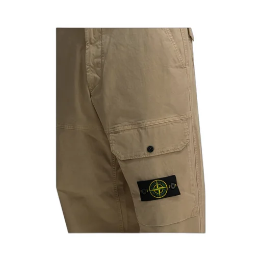 Stone Island Logo Patch Loose Fit Pants
