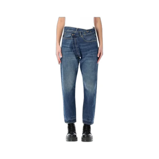 R13 Crossover Cropped Jeans