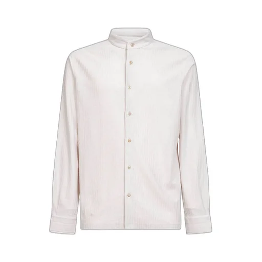 Brunello Cucinelli Stand Collar Striped Shirt