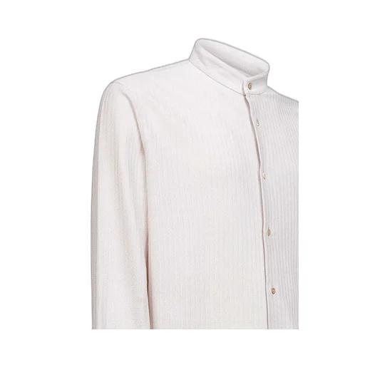 Brunello Cucinelli Stand Collar Striped Shirt