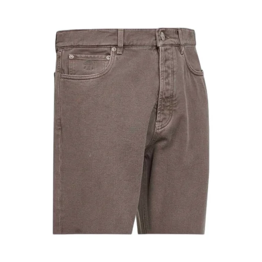 Brunello Cucinelli Garment-Dyed Iconic Fit Five-Pocket Trousers
