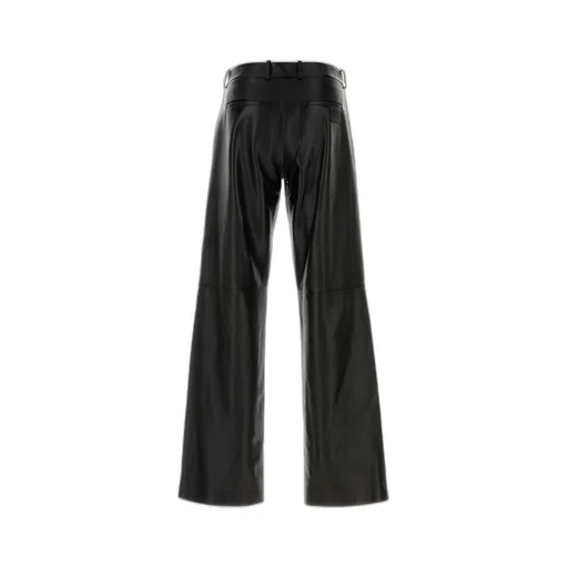 Fendi Straight-Leg Leather Trousers