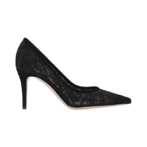 Gianvito Rossi	Claudia Pointed Toe Lace Pumps