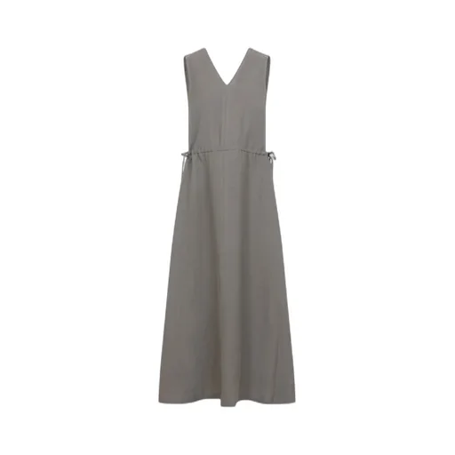 V-Neck Midi Dress