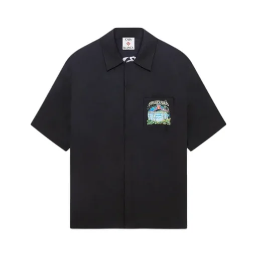 Casablanca Short-Sleeved Straight-Hem Shirt