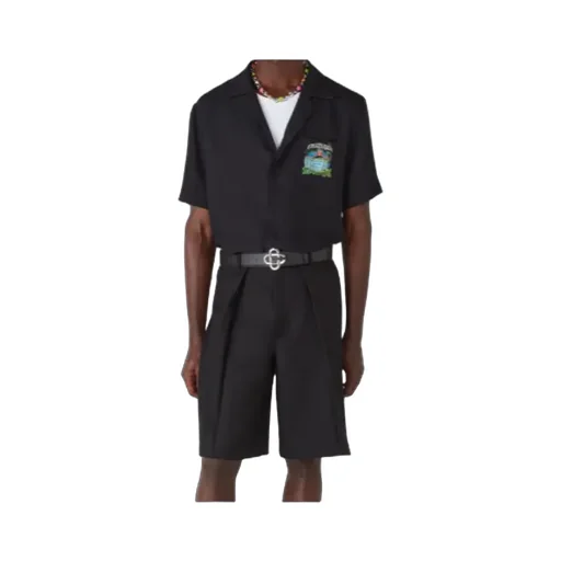 Casablanca Short-Sleeved Straight-Hem Shirt