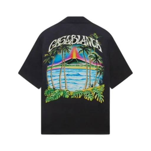 Casablanca Short-Sleeved Straight-Hem Shirt