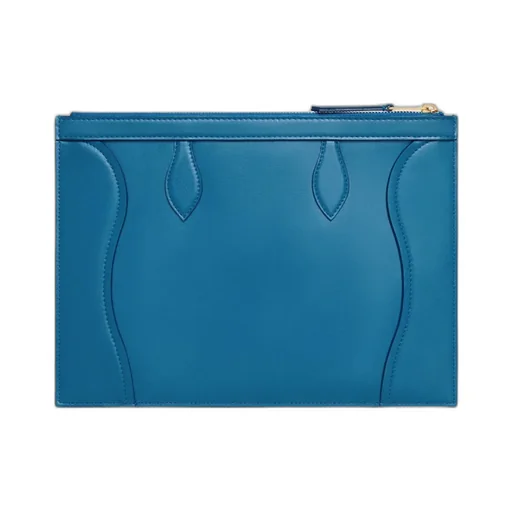 Medium Pouch In Glossy Calfskin