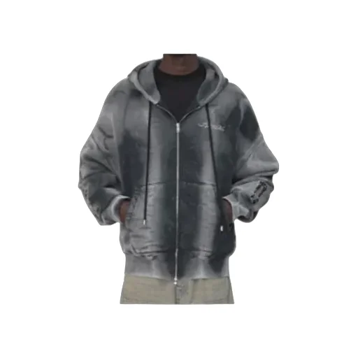 Amiri Bones Studded Oversized Zip Hoodie