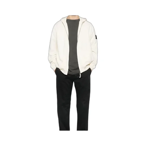 Long-Sleeved Zippered Sweatshirt