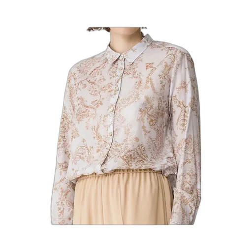 Regular—Fit Voile Shirt “Nontiscordardime”