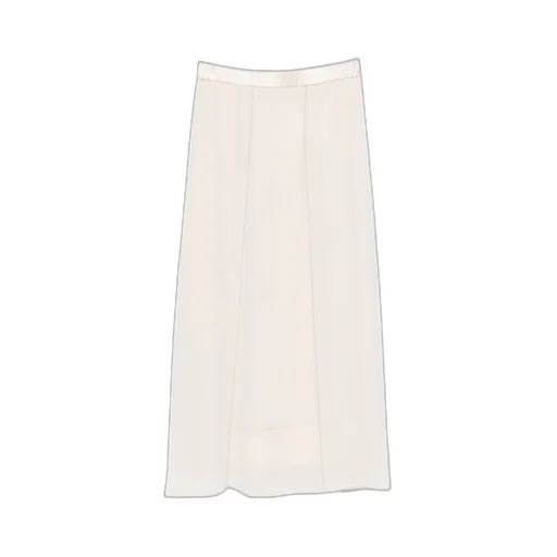 Elasticated-Waistband Maxi Skirt