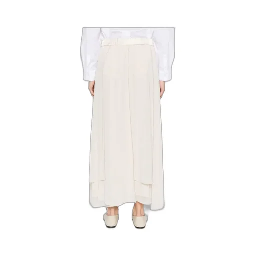 Elasticated-Waistband Maxi Skirt