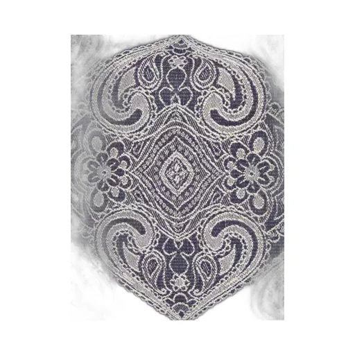 Paisley-Print Open-Top Tote Bag