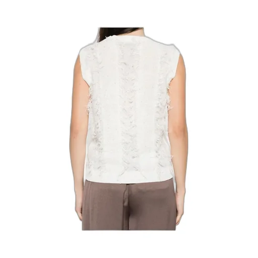 Knitted Sequin-Embellished Vest