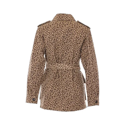 Twinset Leopard-Print Belted Jacket