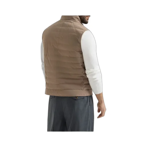 Brunello Cucinelli Bonded Zip-Up Padded Vest