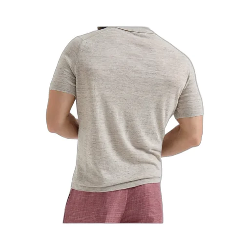 Brunello Cucinelli Short Sleeved Knitted Polo Shirt