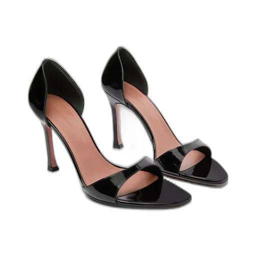 Agnese Sandal Black Patent