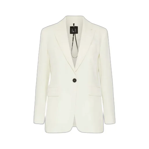 Single-Breasted Envers Satin Jacket