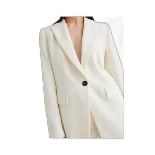 Single-Breasted Envers Satin Jacket