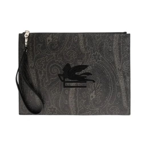 Etro Pegaso Embroidered Pouch Bag