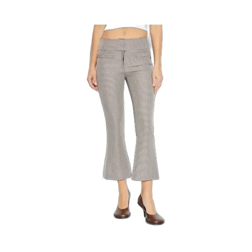 Houndstooth Pattern Trousers
