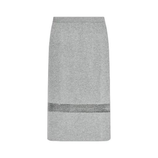 Knitted Design Midi Skirt