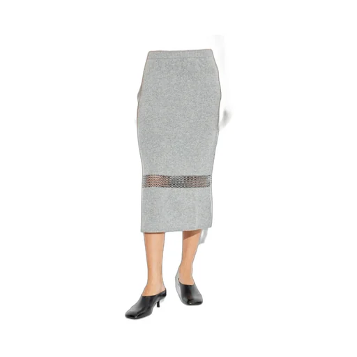 Knitted Design Midi Skirt