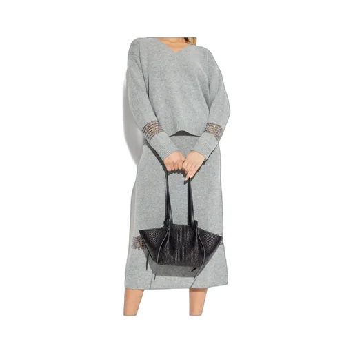 Knitted Design Midi Skirt