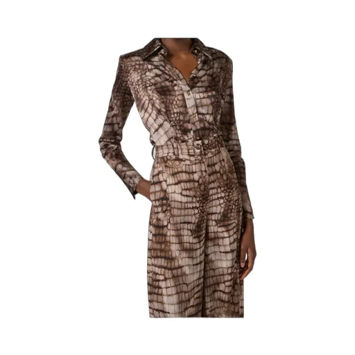 Elisabetta Franchi Printed Satin Shirt