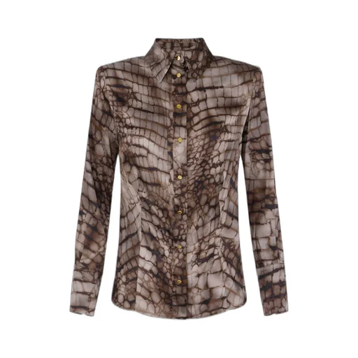 Elisabetta Franchi Printed Satin Shirt