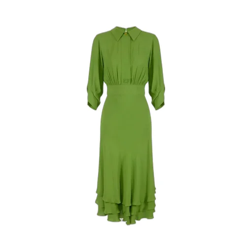 Buttoned Midi Dress