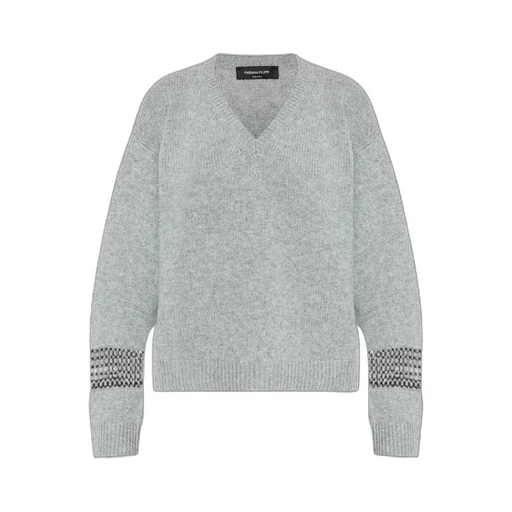 Fabiana Filippi Embellished V-Neck Jumper