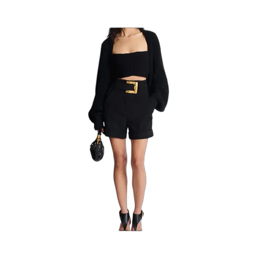 Ribbed Knit Bolero Cardigan
