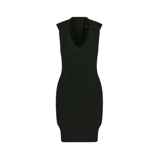 Balmain Belted Knitted Dress