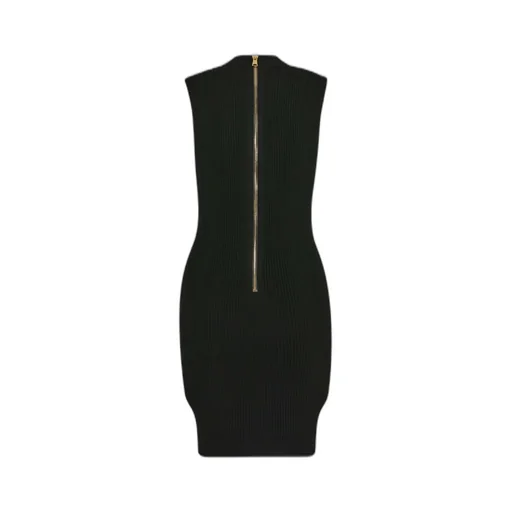 Balmain Belted Knitted Dress