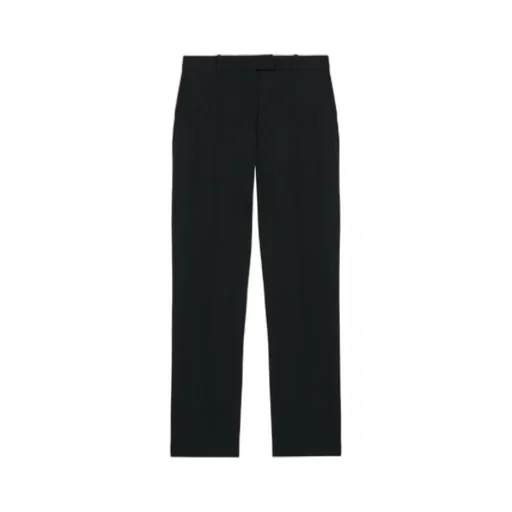 Cropped Tailored Trousers In Black