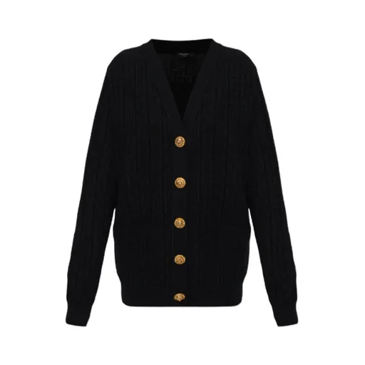Balmain V-Neck Knitted Cardigan