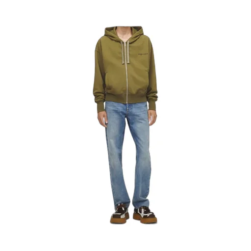 Alexander Mcqueen Logo Embroidered Zip-Up Hoodie