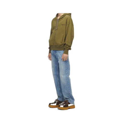 Alexander Mcqueen Logo Embroidered Zip-Up Hoodie