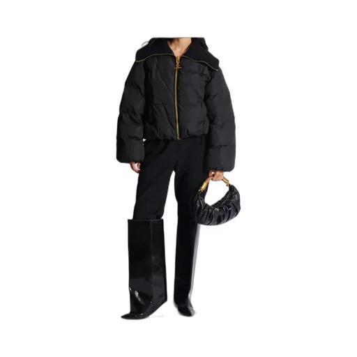 Balmain T-Bar Zipped Padded Jacket