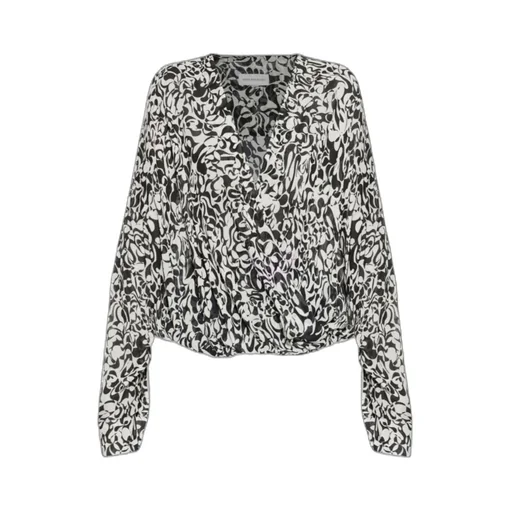 Long-Sleeved Printed Top