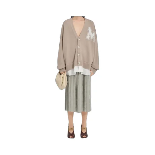 Mm6 Maison Margiela Two-In-One Knit Cardigan