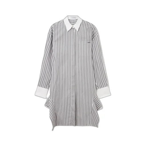 Stella Mccartney Long-Sleeve Pinstripe Shirt Dress