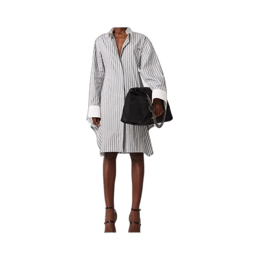Stella Mccartney Long-Sleeve Pinstripe Shirt Dress