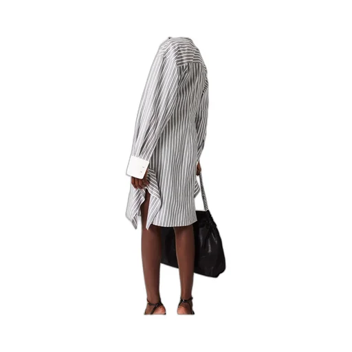 Stella Mccartney Long-Sleeve Pinstripe Shirt Dress