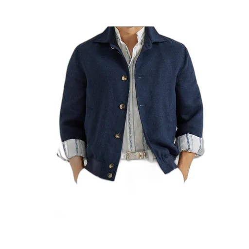 Button Hopsack Shirt Jacket