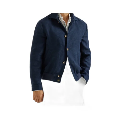 Button Hopsack Shirt Jacket
